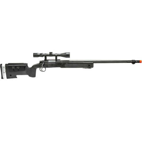 WellFire MB17BA Bolt Action Airsoft Sniper Rifle w/ Scope (Color: Black)