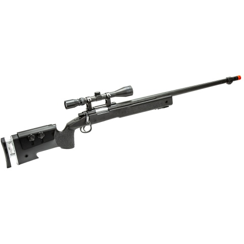 WellFire MB17BA Bolt Action Airsoft Sniper Rifle w/ Scope (Color: Black)