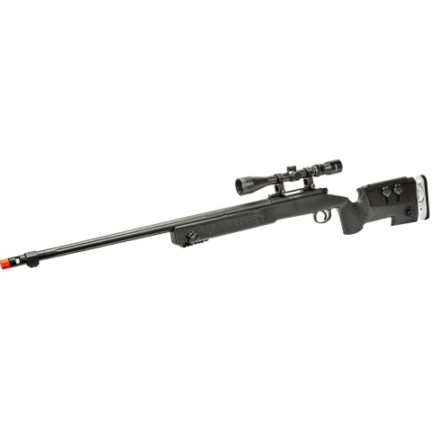 WellFire MB17BA Bolt Action Airsoft Sniper Rifle w/ Scope (Color: Black)