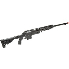 WellFire MB4412B Bolt Action Airsoft Sniper Rifle (Color: Black)