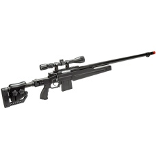 WellFire MB4415BA Bolt Action Airsoft Sniper Rifle w/ Scope (Color: Black)