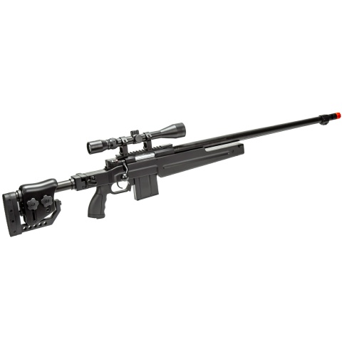WellFire MB4415BA Bolt Action Airsoft Sniper Rifle w/ Scope (Color: Black)