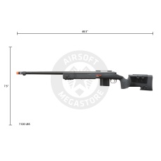 Wellfire MB4416 M40A3 Bolt Action Airsoft Sniper Rifle - BLACK