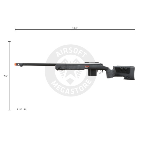 Wellfire MB4416 M40A3 Bolt Action Airsoft Sniper Rifle - BLACK