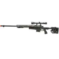WellFire MB4419-2BA Bolt Action Airsoft Sniper Rifle w/ Scope (Color: Black)