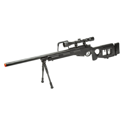 WellFire SV98 Bolt Action Airsoft Sniper Rifle w/ Scope and Bipod (Color: Gray)