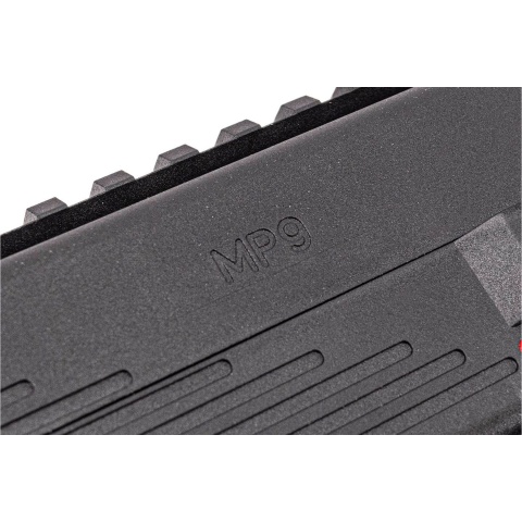 Maruyama MP-IX MP9 Type Gas Blowback Airsoft SMG w/ QD Tracer-Compatible Silencer - (Black)