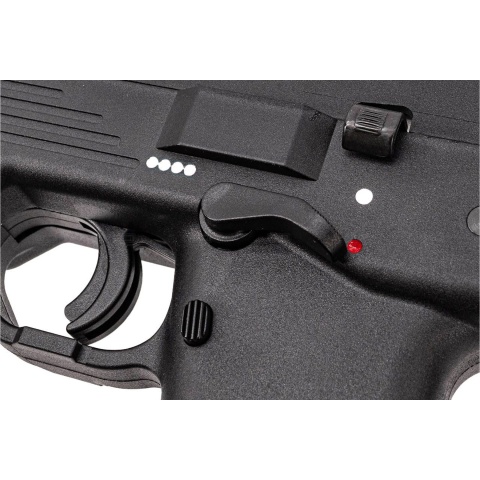 Maruyama MP-IX MP9 Type Gas Blowback Airsoft SMG w/ QD Tracer-Compatible Silencer - (Black)