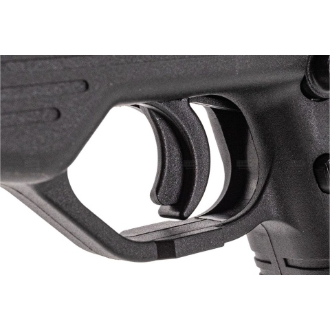 Maruyama MP-IX MP9 Type Gas Blowback Airsoft SMG w/ QD Tracer-Compatible Silencer - (Black)