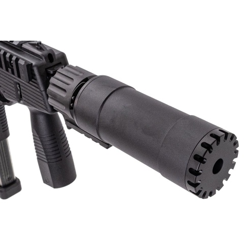 Maruyama MP-IX MP9 Type Gas Blowback Airsoft SMG w/ QD Tracer-Compatible Silencer - (Black)