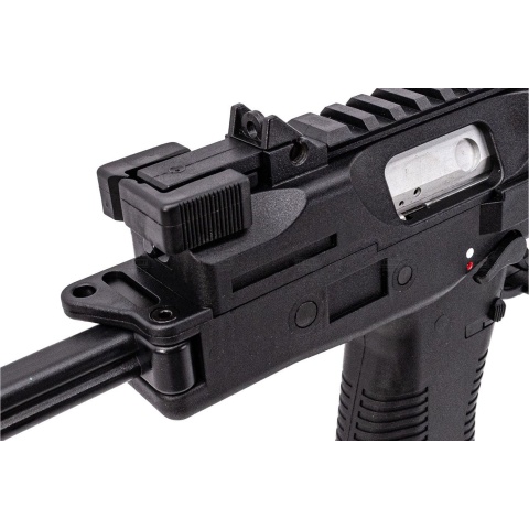 Maruyama MP-IX MP9 Type Gas Blowback Airsoft SMG w/ QD Tracer-Compatible Silencer - (Black)