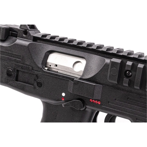 Maruyama MP-IX MP9 Type Gas Blowback Airsoft SMG w/ QD Tracer-Compatible Silencer - (Black)