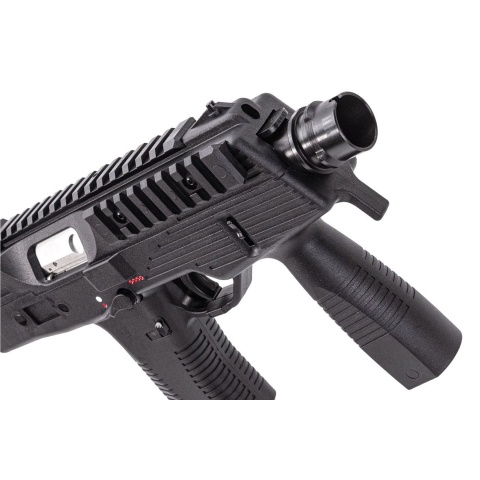 Maruyama MP-IX MP9 Type Gas Blowback Airsoft SMG w/ QD Tracer-Compatible Silencer - (Black)