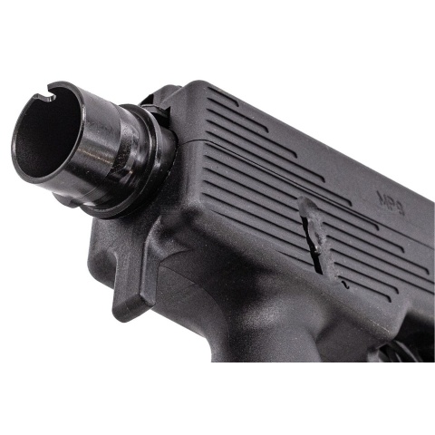 Maruyama MP-IX MP9 Type Gas Blowback Airsoft SMG w/ QD Tracer-Compatible Silencer - (Black)