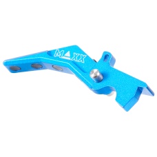Maxx Model CNC Aluminum Advanced Speed Trigger for M4 / M16 Series Airsoft AEGs (Style B)(Blue)