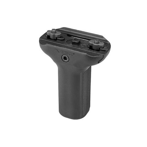 VISM KPM Short Vertical Grip for KeyMod M Lok and Picatinny Mount - (Black)