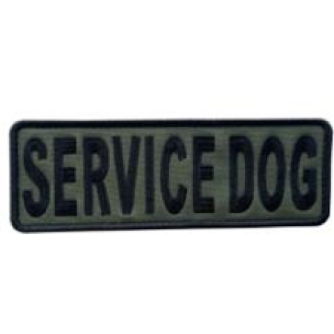 Embroidery SERVICE DOG Patch OD Green