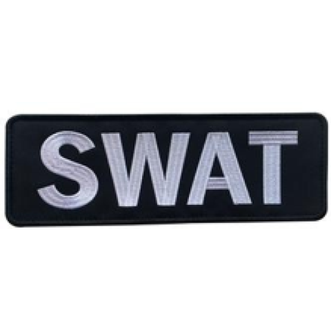Embroidery SWAT Patch White / Large
