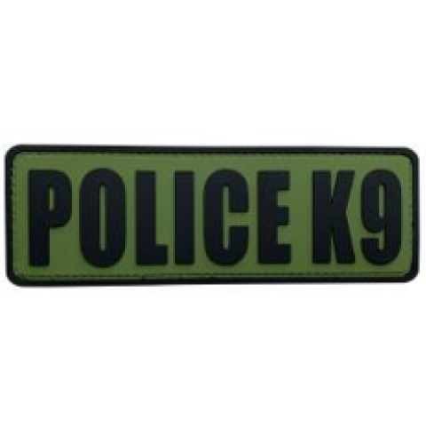 Police K9 PVC Patch OD Green
