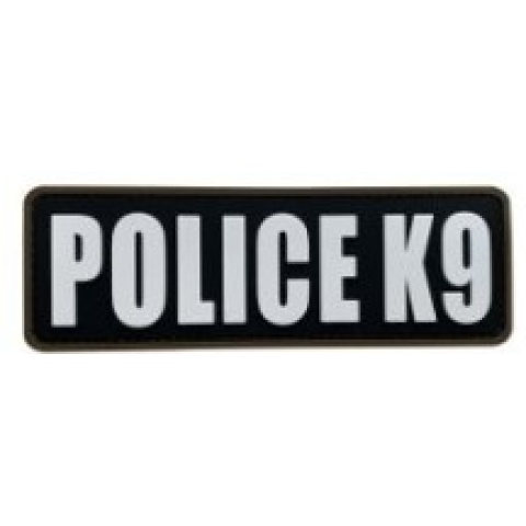 Police K9 PVC Patch Black and White