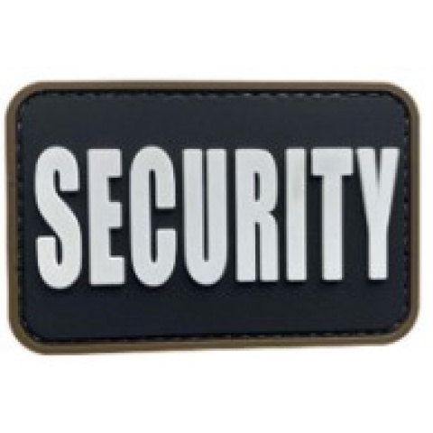 Security PVC Patch Black and White