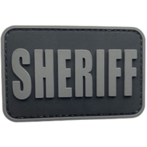 Sheriff PVC Patch Black and Gray