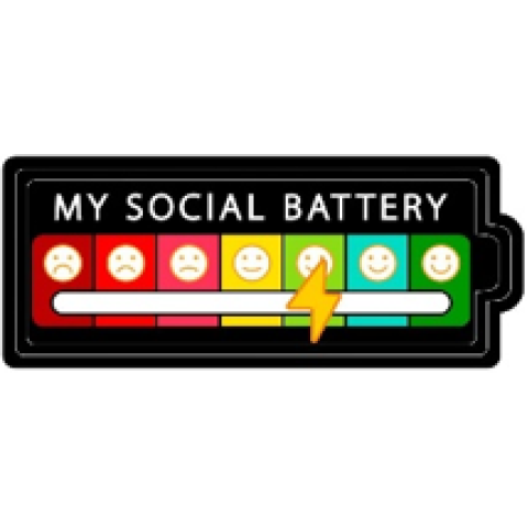 My Social Battery PVC Patch