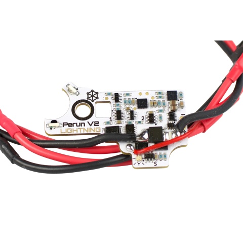 Perun V2 Lightning Optical & Magnetic MOSFET for V2 Airsoft AEG Gearboxes - (Front Wired)