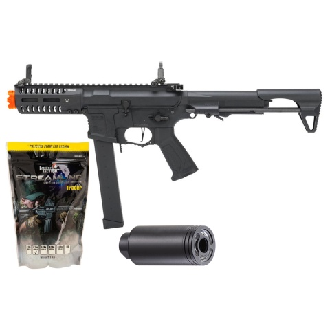 G&G CM16 ARP9 CQB PDW Airsoft AEG Carbine - (Black) - Tracer/BB Bundle