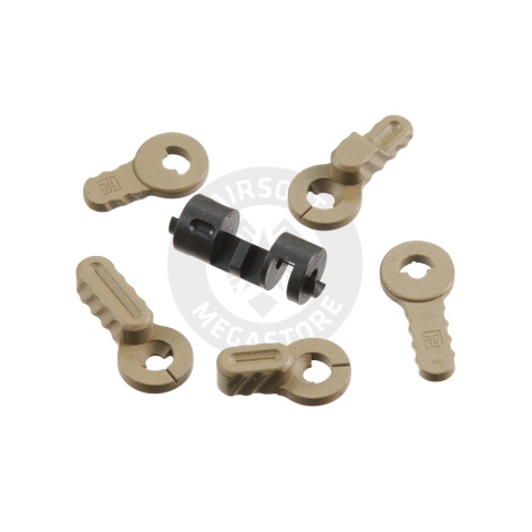 PTS Syndicate Airsoft B.A.D. Ambidextrous Safety Set for MEGA ARMS MKM