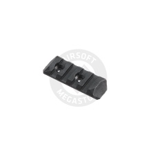 PTS Enhanced 4-Slot Polymer KeyMod Airsoft Rail Section - BLACK