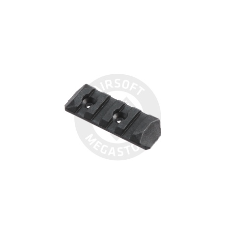 PTS Enhanced 4-Slot Polymer KeyMod Airsoft Rail Section - BLACK