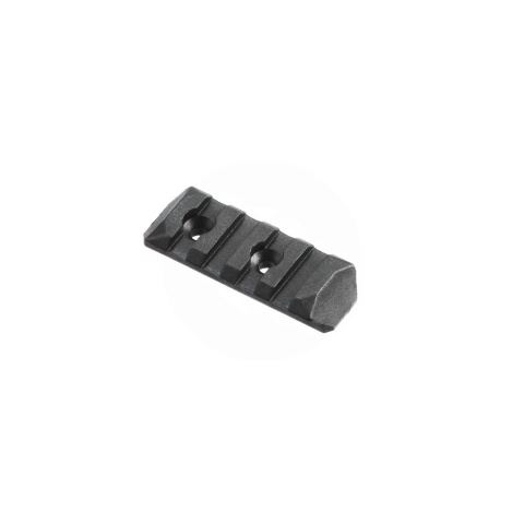 PTS Enhanced 4-Slot Polymer KeyMod Airsoft Rail Section - BLACK