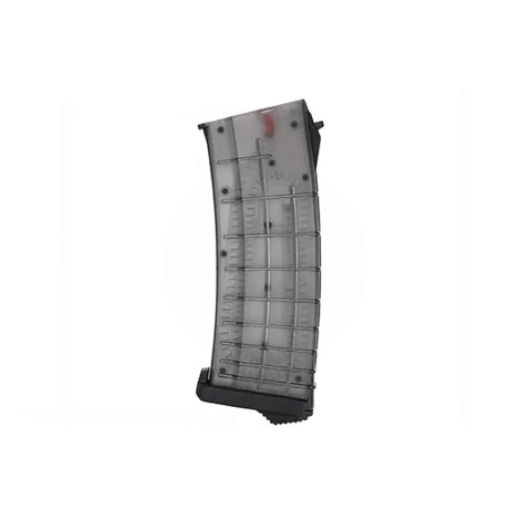 PTS Syndicate TPM-AK 155rd Magazine for AEG AK - (Translucent Black)