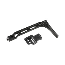 Atlas Custom Works AB-8R Style Stock with Folding Butt Plate Stock for 1913 Picatinny Stock Rail Mounts (Color: Black)