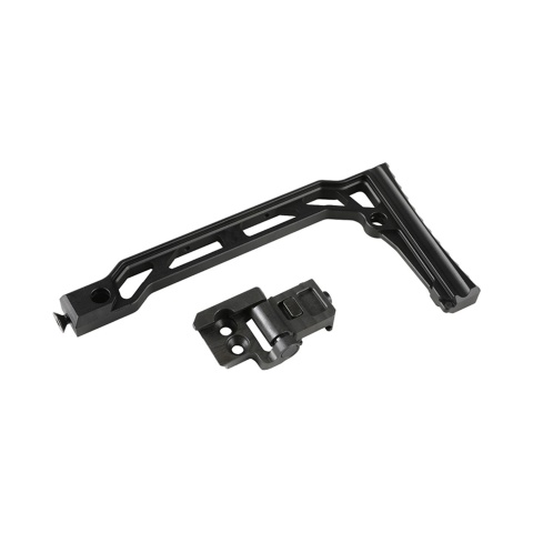 Atlas Custom Works SS-8R Aluminum Folding Stock for 1913 Picatinny Stock Mount Rail (Color: Black)