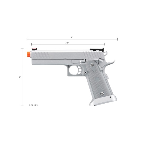 Army Armament R609 1911 Gas Blowback Airsoft Pistol (Color: Silver)