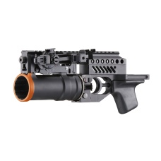 Double Bell Metal AK Grenade Launcher Set w/ Grenade (Color: Black)