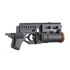 Double Bell Metal AK Grenade Launcher Set w/ Grenade (Color: Black)