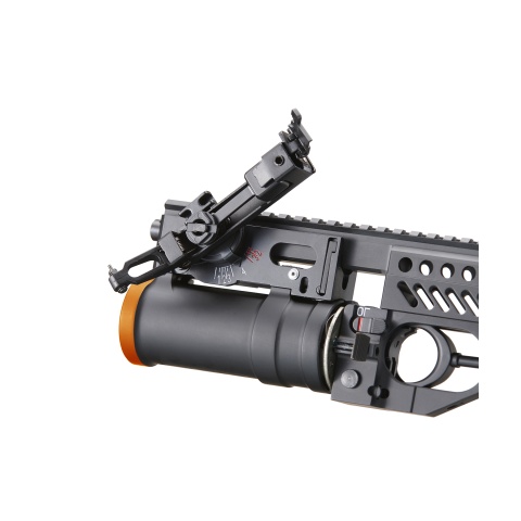 Double Bell Metal AK Grenade Launcher Set w/ Grenade (Color: Black)