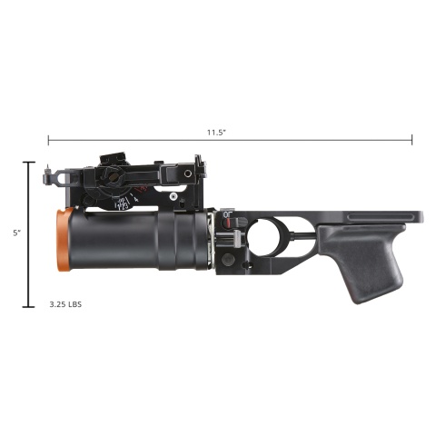 Double Bell Metal AK Grenade Launcher (Color: Black)