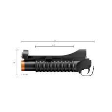 Double Bell M203 Short Airsoft Gas Grenade Launcher *No Grenade* (Color: Black)