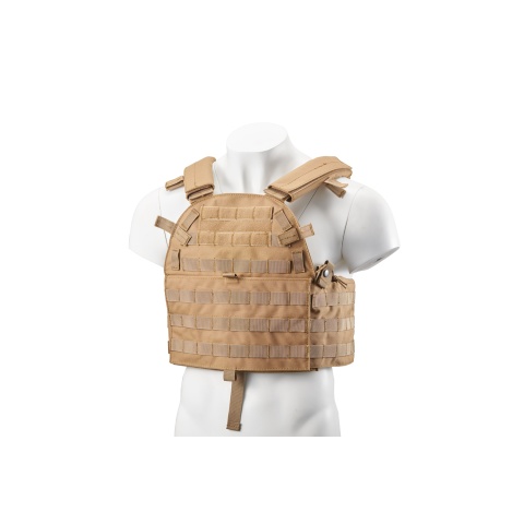 Lancer Tactical Airsoft Ballistic Tactical Vest (Coyote Brown)