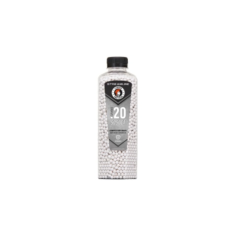 Lancer Tactical 5050 Round 0.20g Streamline Competition Grade BB Bottle (Color: White)
