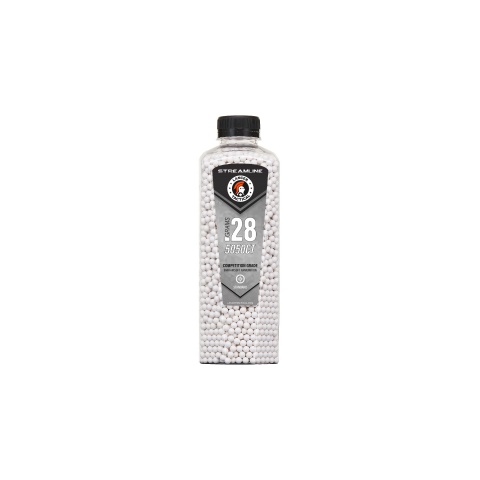 Lancer Tactical 5050 Round 0.28g Streamline Competition Grade BB Bottle (Color: White)