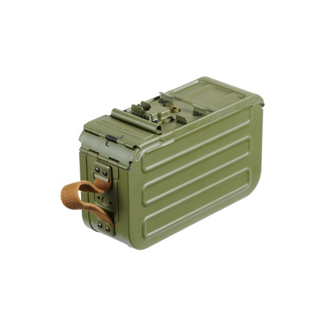 Atlas Custom Works PKM Russian Battlefield Squad Airsoft Machine Gun with Real Wood Furniture (Color: Black)