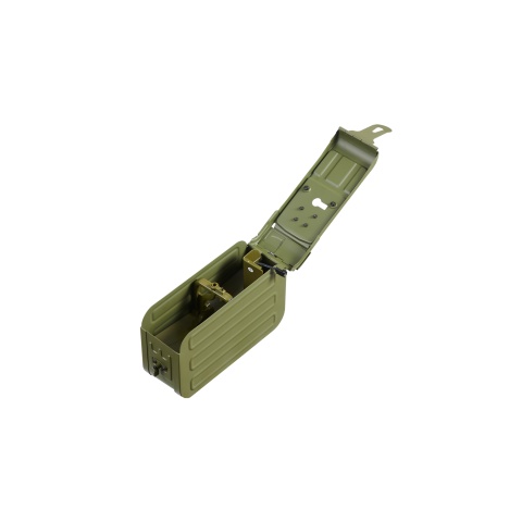 Atlas Custom Works PKM Russian Battlefield Squad Airsoft Machine Gun with Real Wood Furniture (Color: Black)