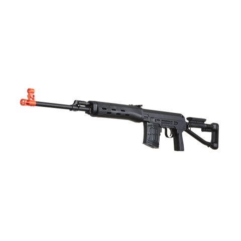 Atlas Custom Works Airsoft SVD S Bolt Action Rifle w/ Folding Stock - BLACK
