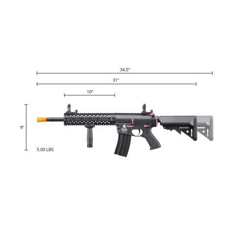 Lancer Tactical Gen 2 M4 Evo Airsoft AEG Rifle (Color: Black / Purple)