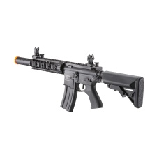 Lancer Tactical Proline Gen 2 M4 SD Carbine Airsoft AEG Rifle with Mock Suppressor (Color: Black)